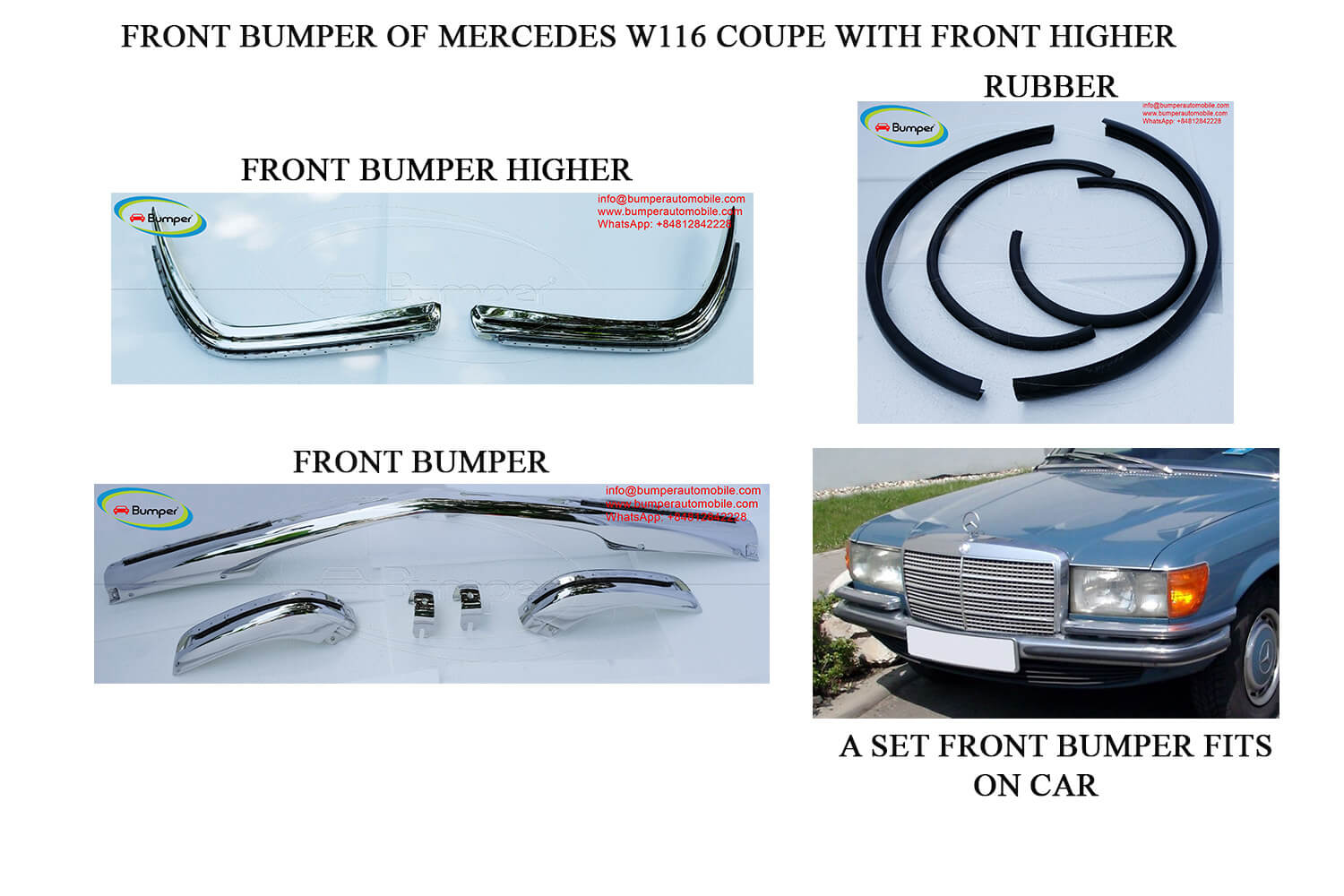 Full front Mercedes W116 1