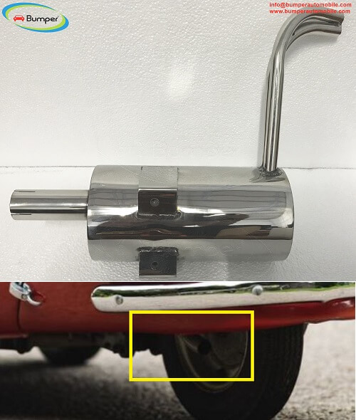 Exhaust for Heinkel Kabine and Trojan year 1955-1966 HC