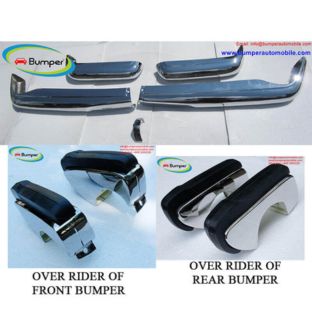 Mercedes Pagode W113 models 230SL 250SL 280SL (1963 -1971) bumpers with over rider