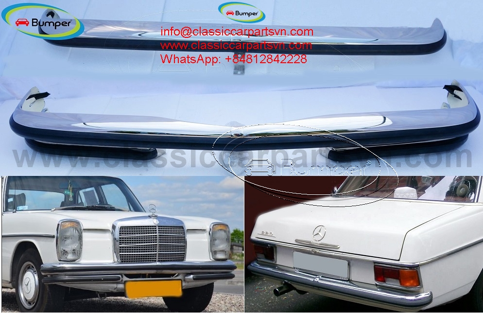 Mercedes W114 W115 sedan S1 (1968-1976) bumper with front lower 2