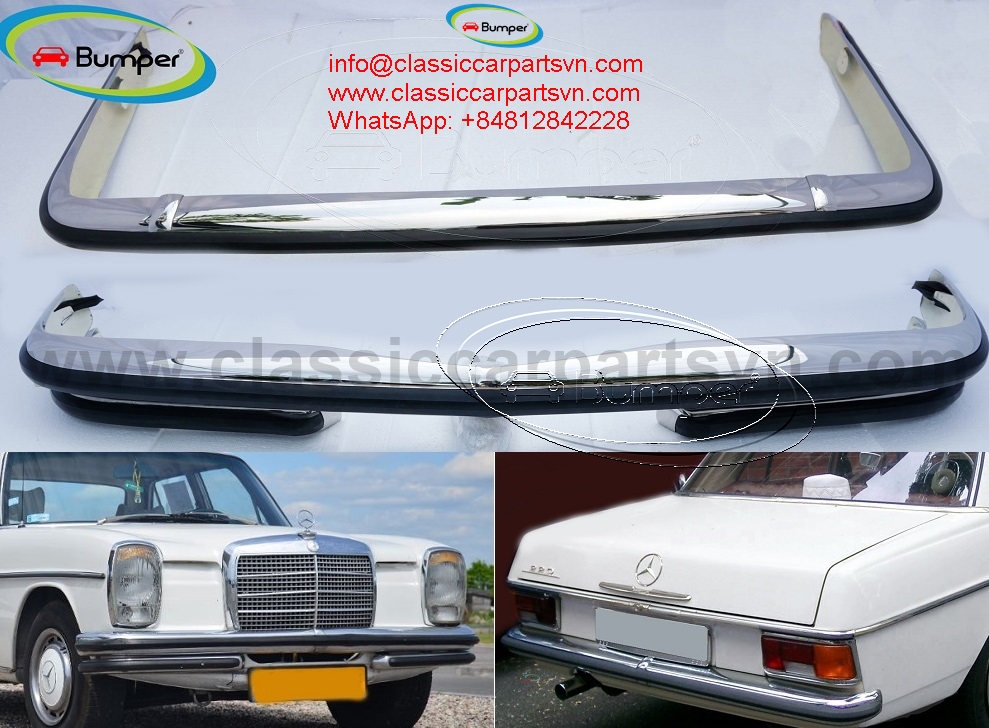 Mercedes W114 W115 250C, 280C coupe year (1968-1976) bumper with front lower 3