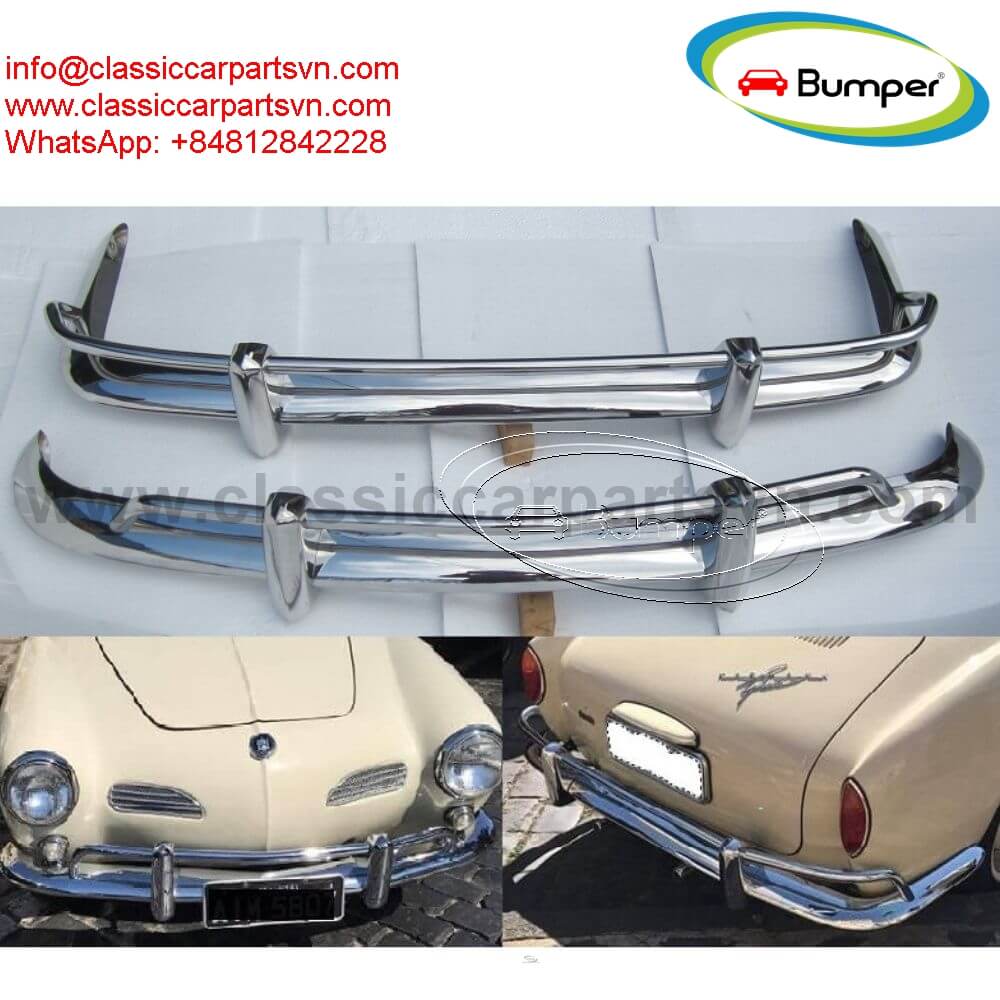 Volkswagen Karmann Ghia USA style bumpers year 1955 - 1966