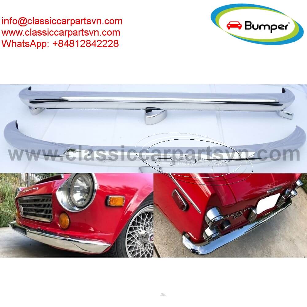 Datsun Roadster Fairlady bumpers (1962-1970). no over riders