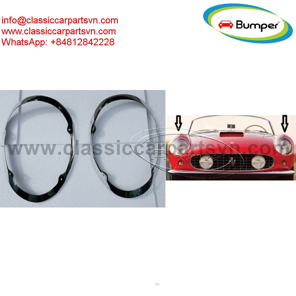 Ferrari 250 GT SWB California Spyder Lamps ring ( A left and a right )