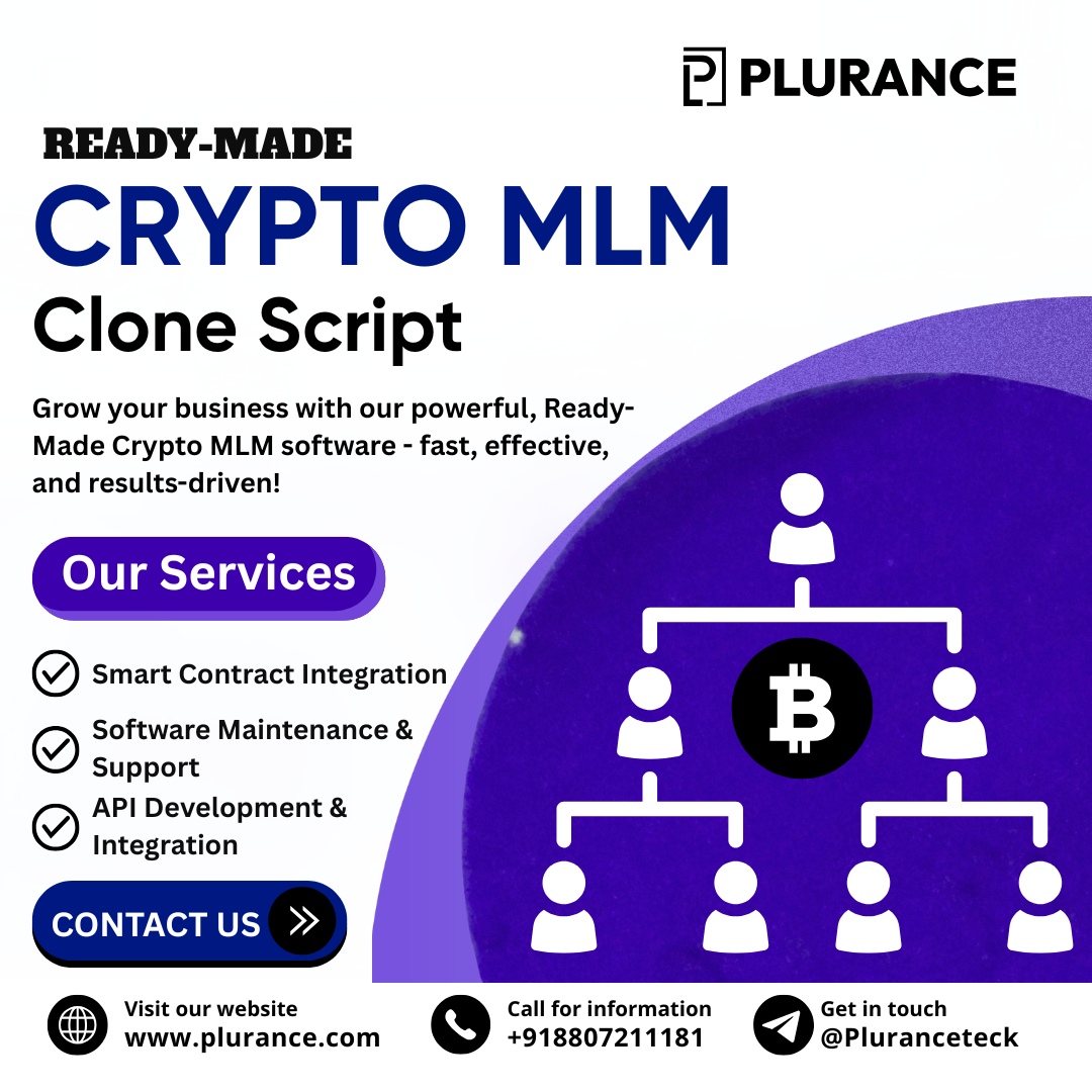 Ready-Made Crypto MLM Clone Script
