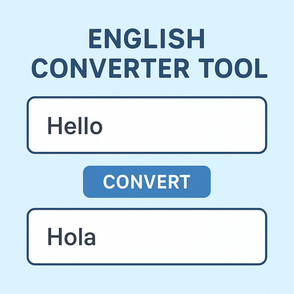 English Converter Tool