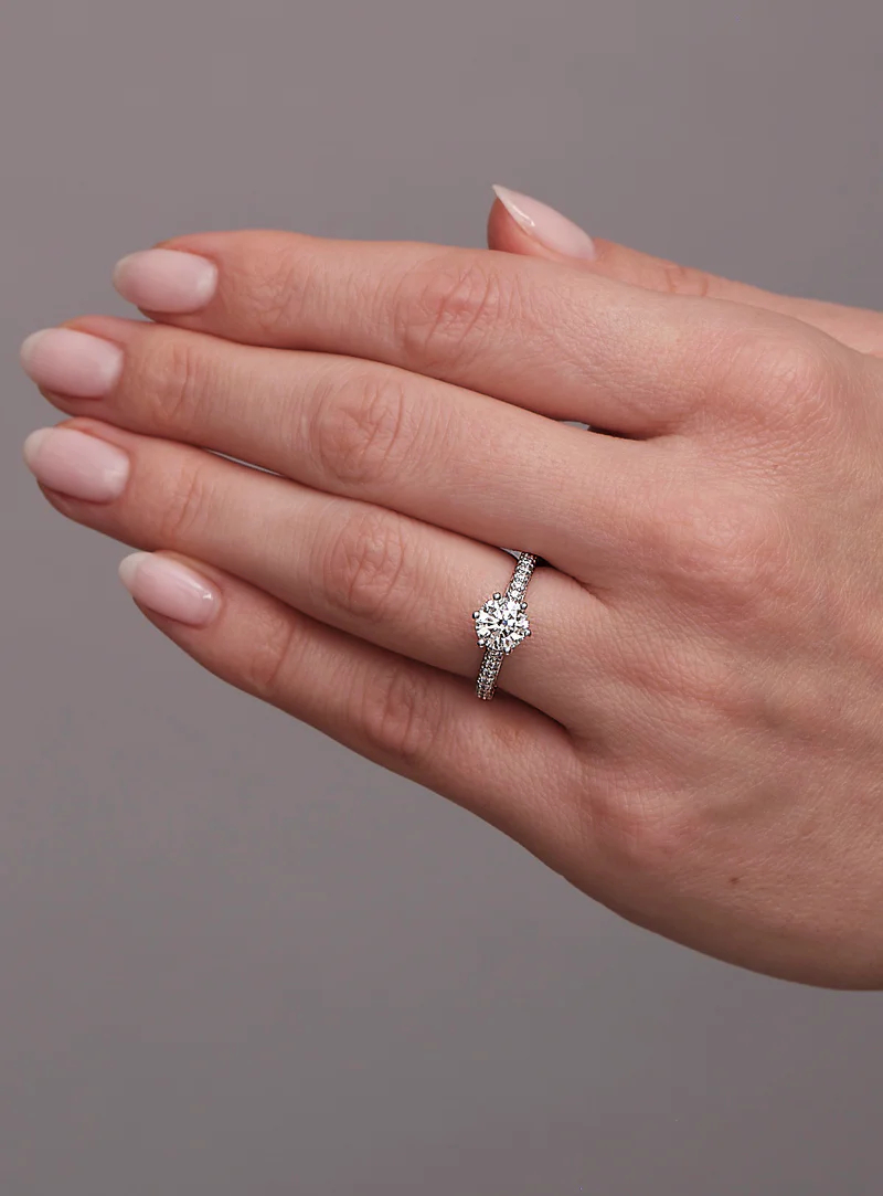 1.25ct Round Brilliant 3D Band