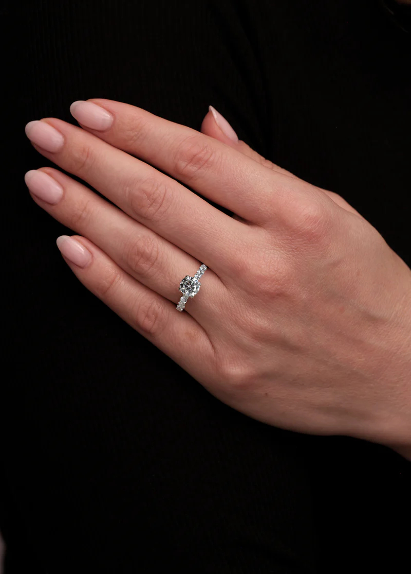 2ct Round U Prong Setting