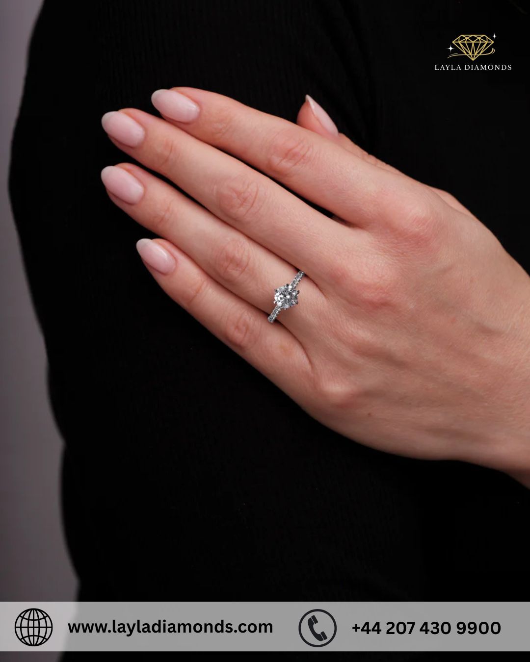 1.25ct Round Cathedral Setting