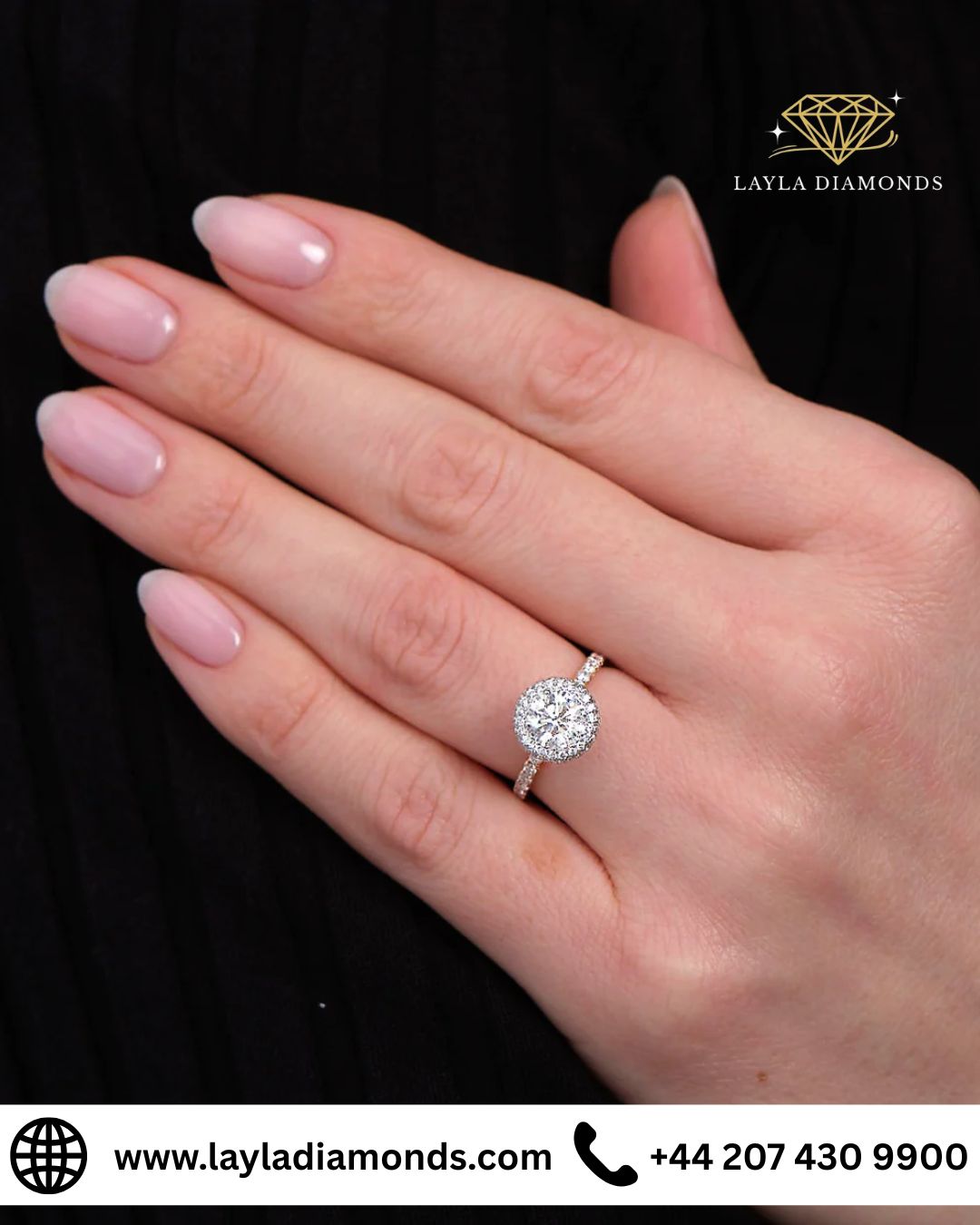 1.20ct Round 2D Halo