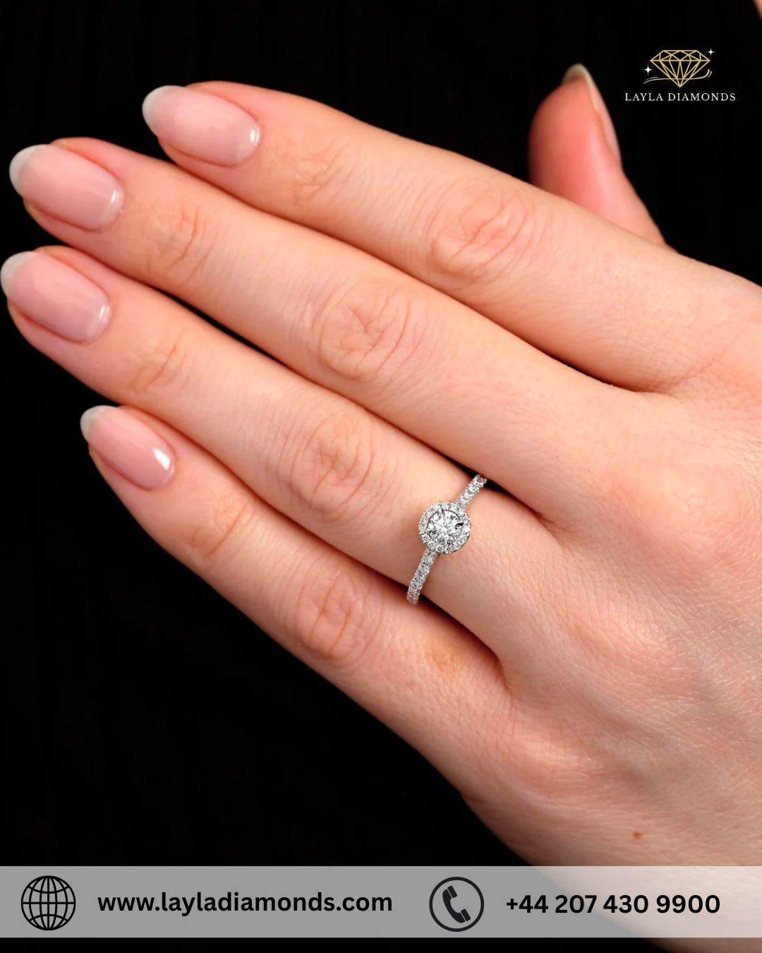 0.35ct Round Cut Halo