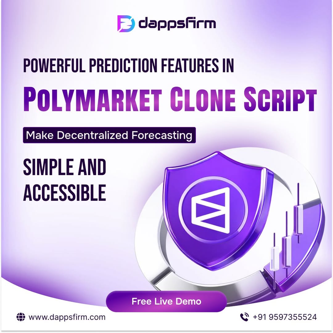 Prediction markets thrive on transparency 🔐Dappsfirm brings Polymarket Clone Script with powerf
