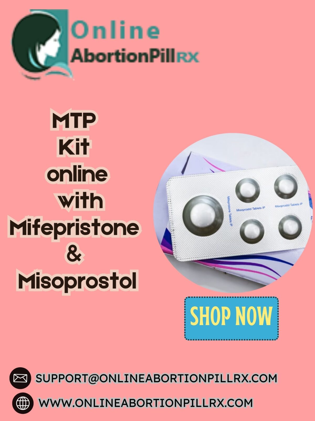 MTP Kit online with  Mifepristone and Misoprostol