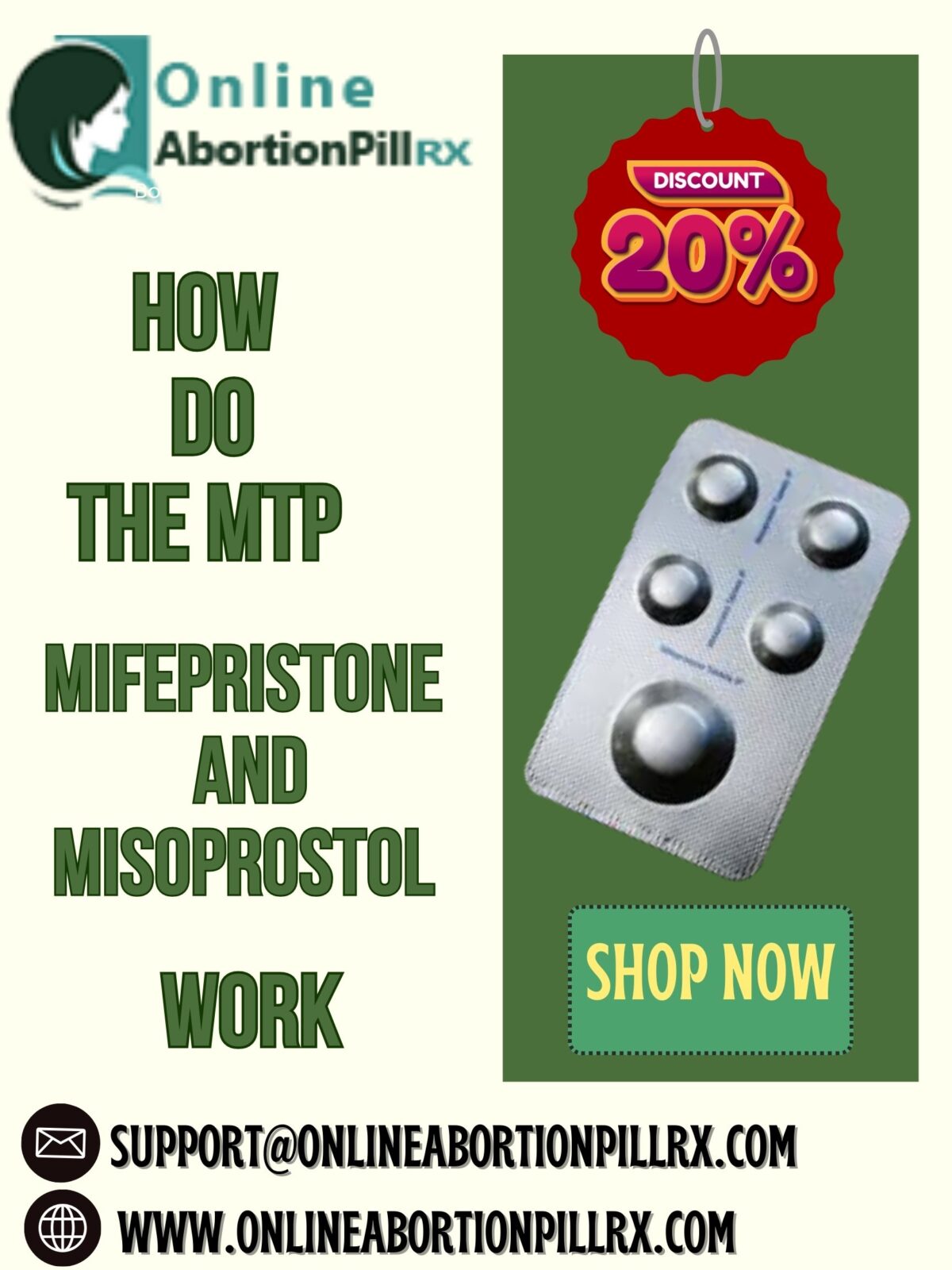 How do the MTP - Mifepristone and Misoprostol work