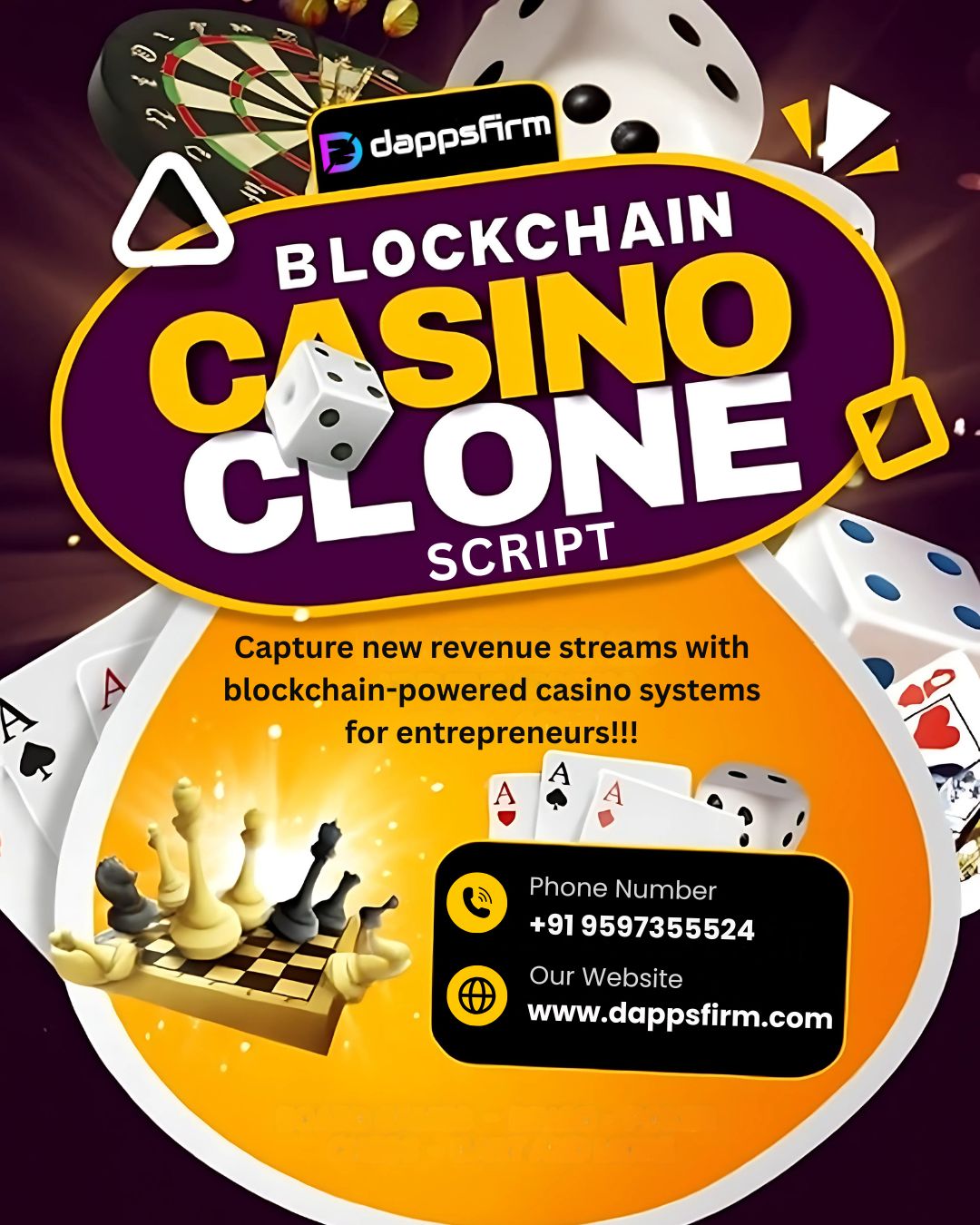 🎰 From idea to operation—faster than ever! Dappsfirm delivers a Blockchain Casino Game Clone Sc