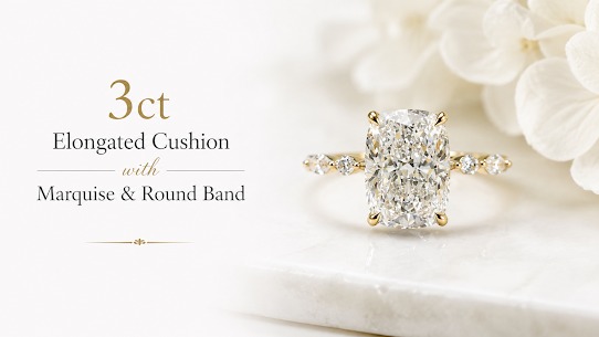 3ct elongated cushion