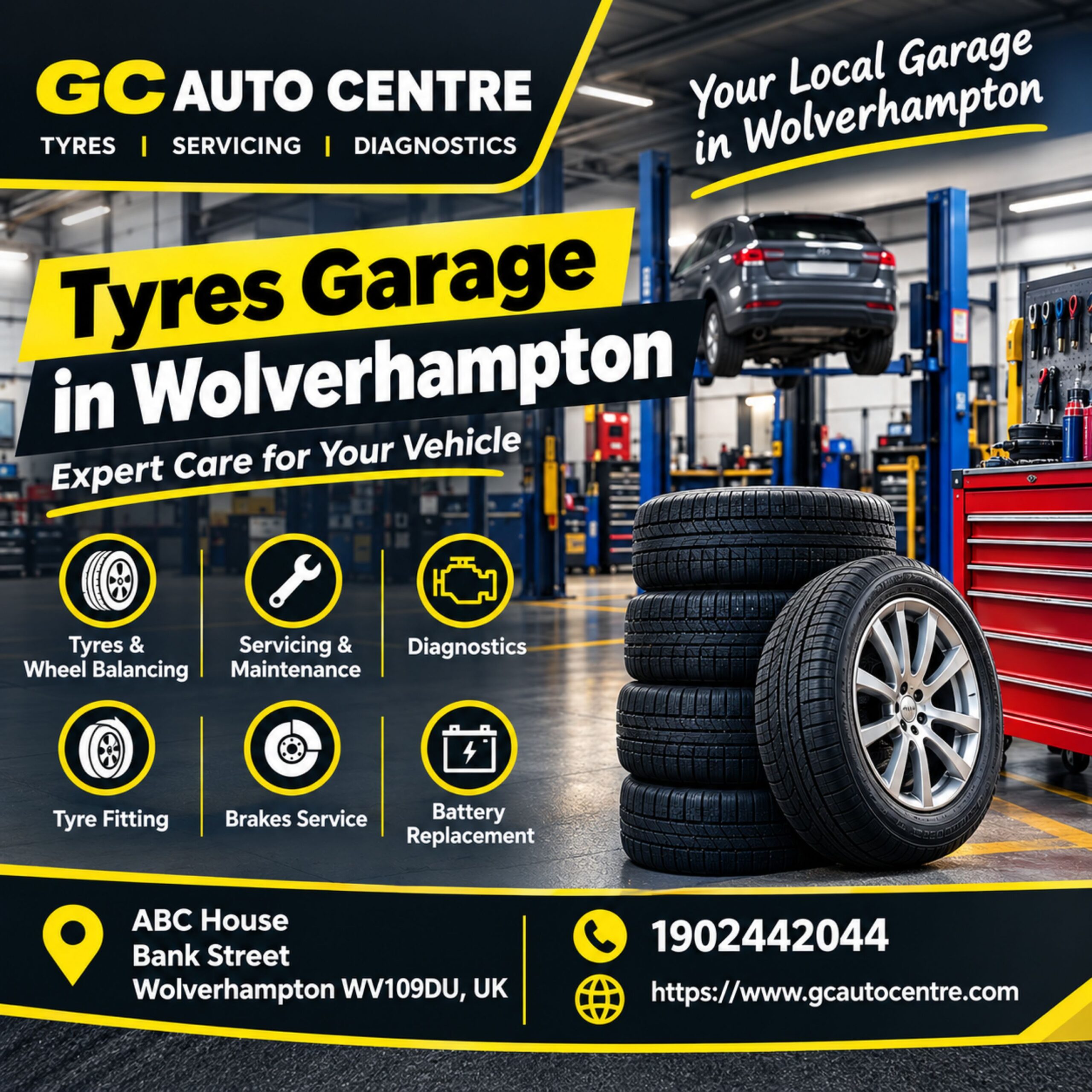 Tyres garage in Wolverhampton